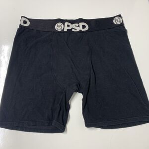 Mens PSD Cotton Boxer Jock Shorts Black Sz XL